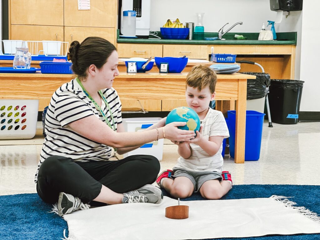 primary student given the world